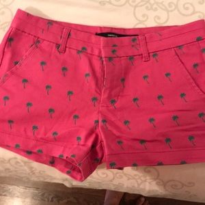 Pink palm tree shorts- SOLD